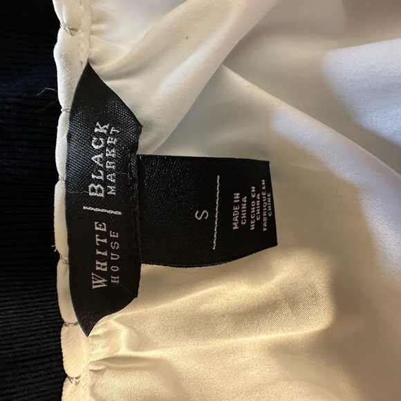 White House Black Market Cream White Off-the-Shoulder Bishop Sleeve Sundress - Picture 16 of 16